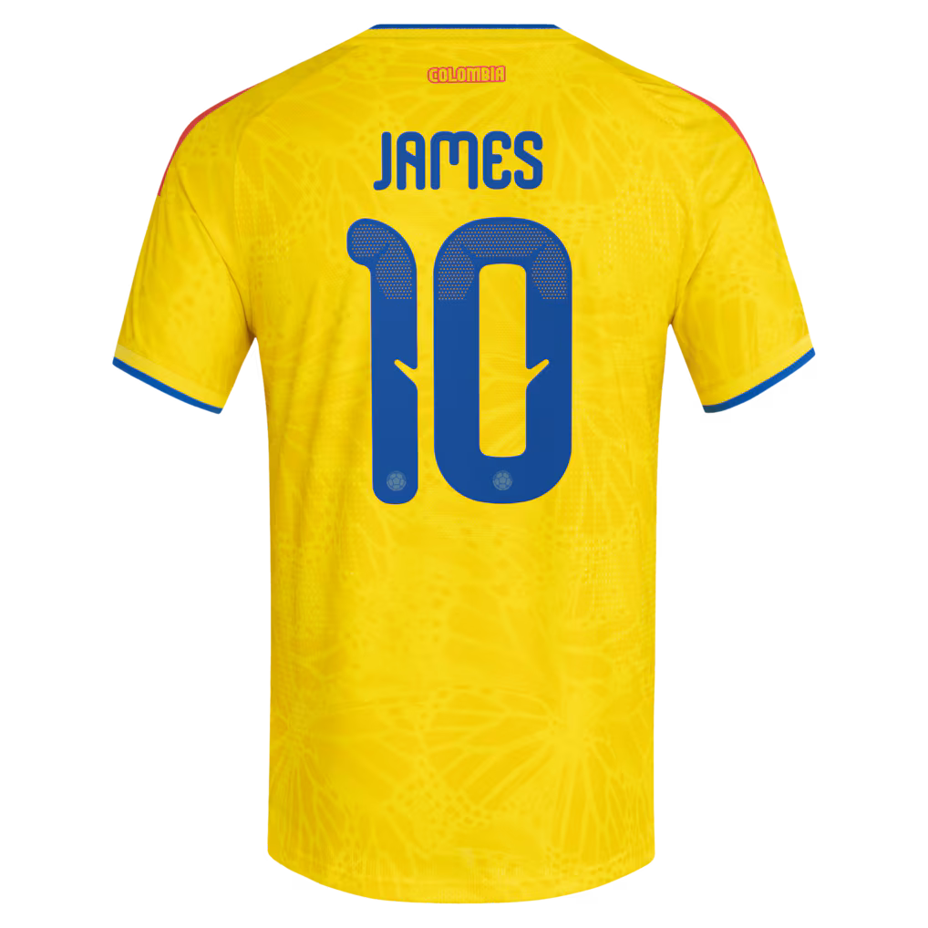 Colombia 2026 Home Player Match Jersey Customizable